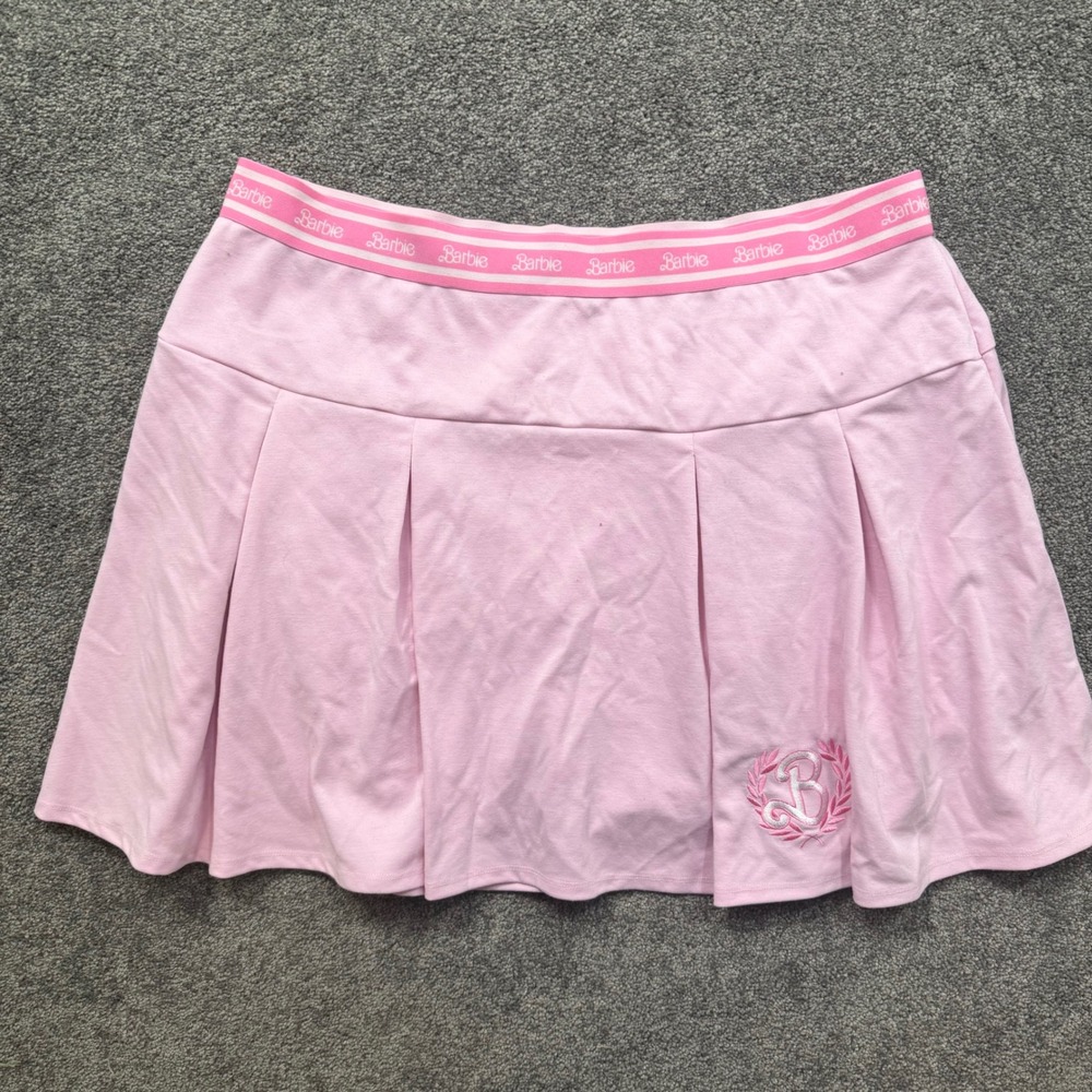 Barbie Hybrid Apparel Pink Pleated Skort Embroidered Logo Plus Size 3X Tennis